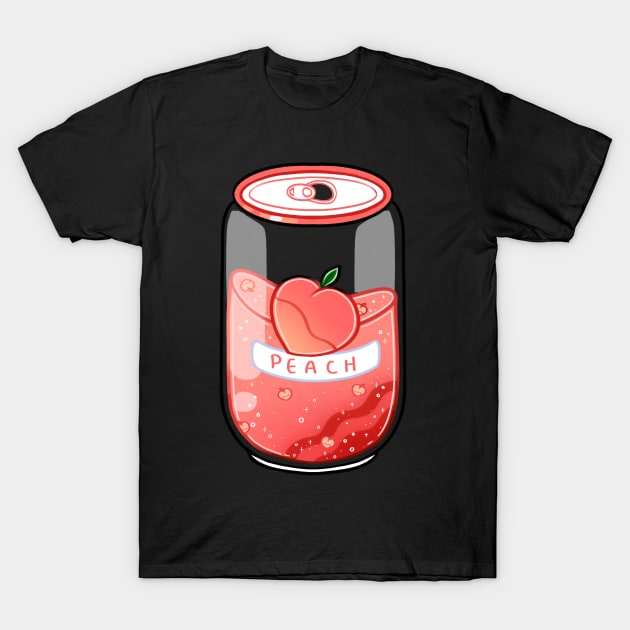 Peach Juice T-Shirt by MidnightTeashop